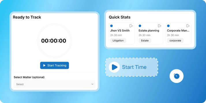 Time tracking in Lawraze