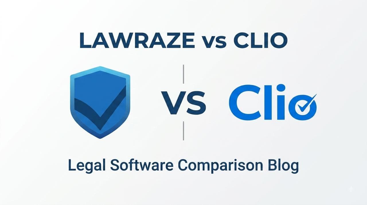 Legal software comparison between Clio and Lawraze